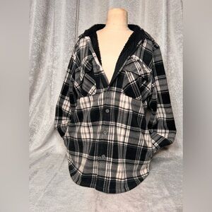 Boston Traders Black and White Fleece Jacket